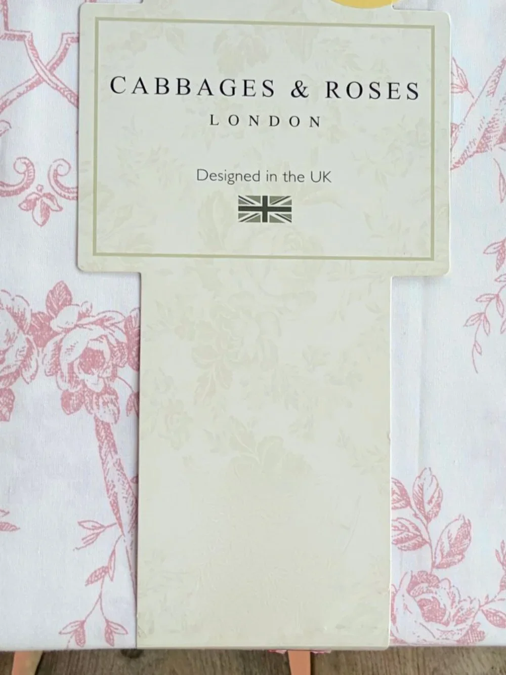 3-pc Cabbages & Roses London King Size Cotton Duvet Set FLORAL TOILE - ROSE